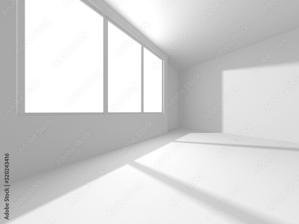 Futuristic White Architecture Design Background Futuristic White Architecture Design Background