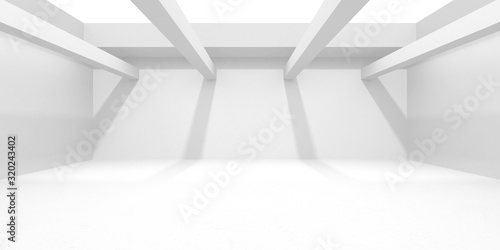 Futuristic White Architecture Design Background