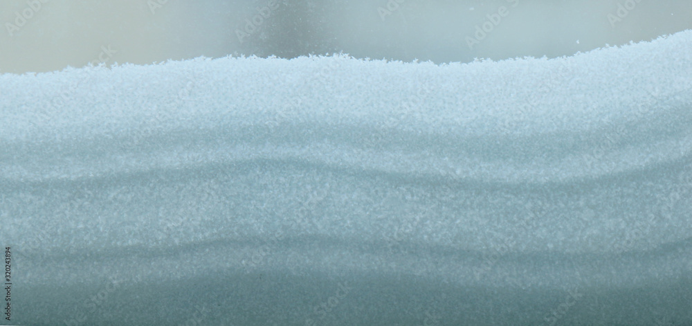 Arrangement of the layers in a snowdrift, snow texture, snowdrift texture Arrangement of the layers in a snowdrift, snow texture, snowdrift texture