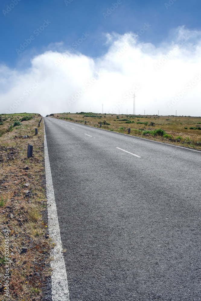 On the plateau of Madeira island