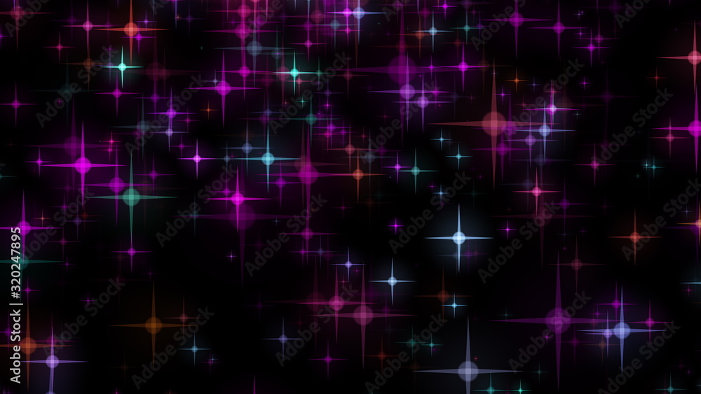 Digital background of many multicolorful and blinking stars. Computer generated 3d render Digital background of many multicolorful and blinking stars. Computer generated 3d render