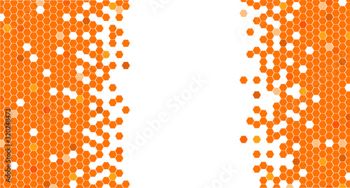 Abstract background with scattered mosaic pieces