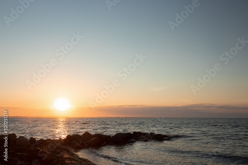 beach at sunset 