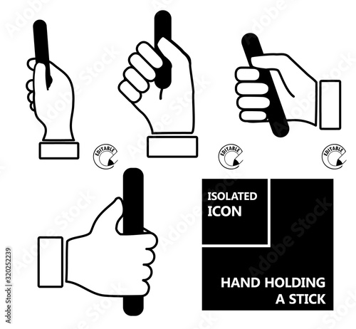 Icon HAND HOLDING A STICK