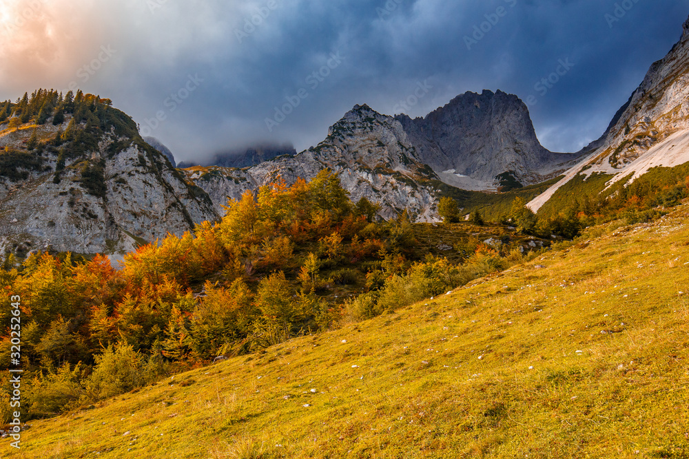 Herbstfarben in den Alpen, Wilder Kaiser