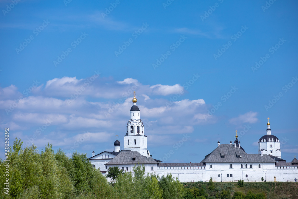 Buildings of Orthodox churches in the city of Sviyazhsk, Russia