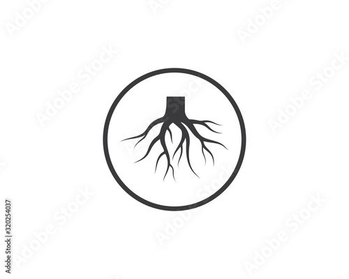 tree roots vector icon illustration design