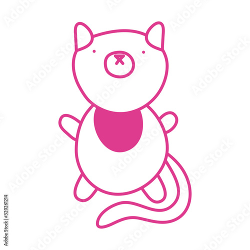 cute little cat mascot character