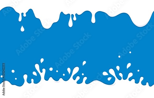 Seamless background for dairy and milk product / Vector illustrations with drops and splashes, trademark, sign	