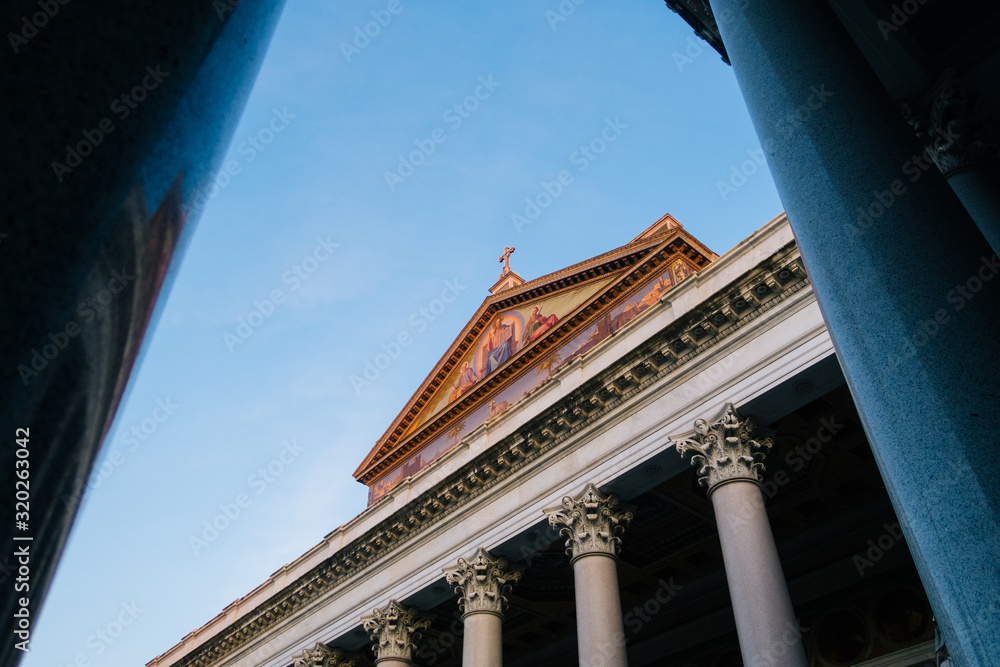 Exterior Of Basilica Of Saint Paul Outside The Walls, Rome, Italy. Exterior Of Basilica Of Saint Paul Outside The Walls, Rome, Italy.