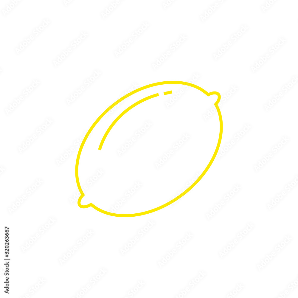 vector icon, delicious lemon fruit