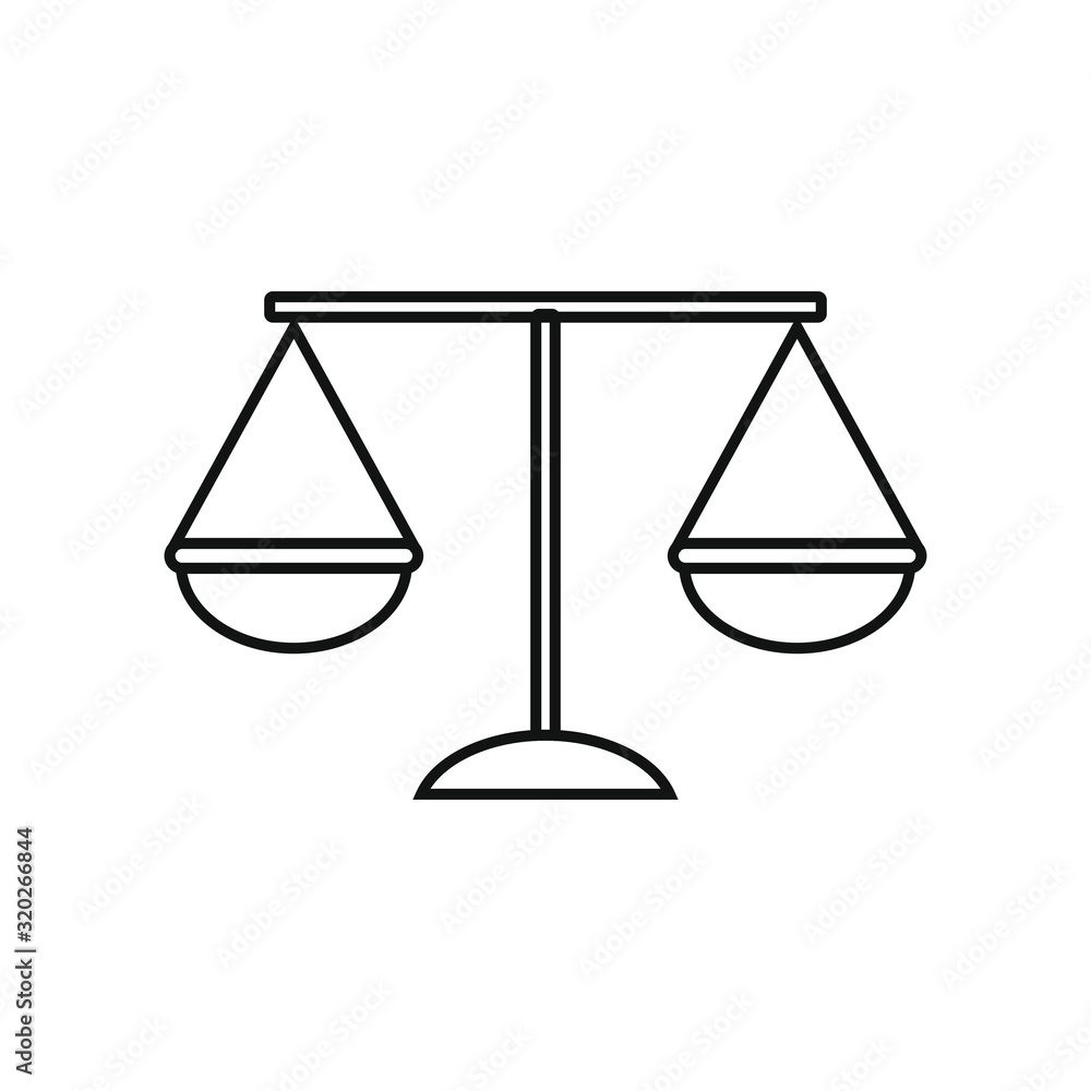 vector icon, scales of justice vector icon, scales of justice