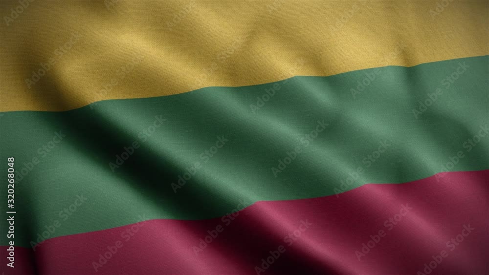 Flag of Lithuania Loop 3D Flag of Lithuania Loop 3D