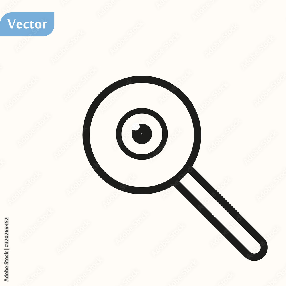 Search Eye Icon isolated on white background. Search Eye logo symbol Search Eye Icon isolated on white background. Search Eye logo symbol