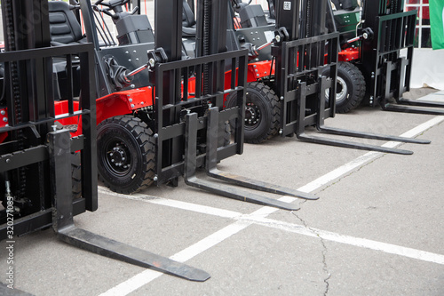 A lot of forklift truck, detail view © Alex Ad Photography
