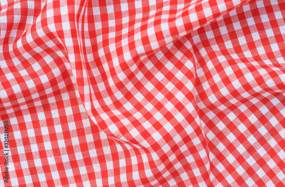 red fabric background
