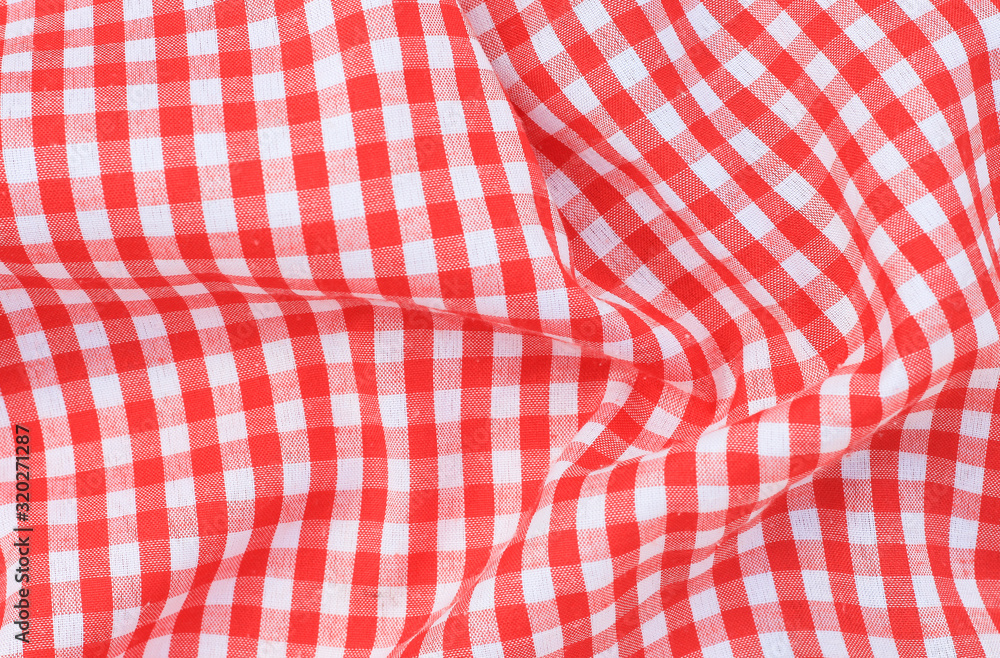 red fabric background