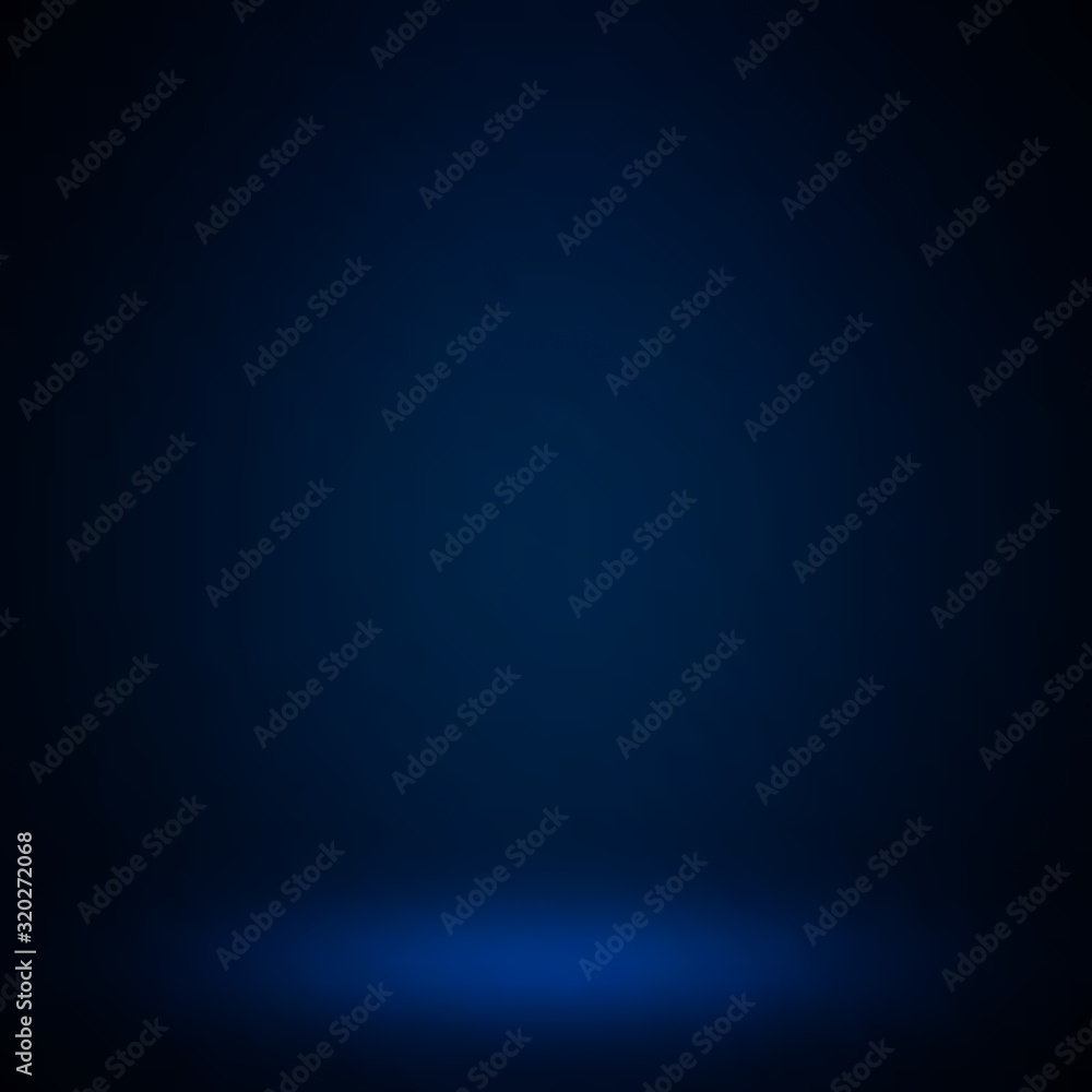 Empty blue studio room, used as background for display your products Empty blue studio room, used as background for display your products