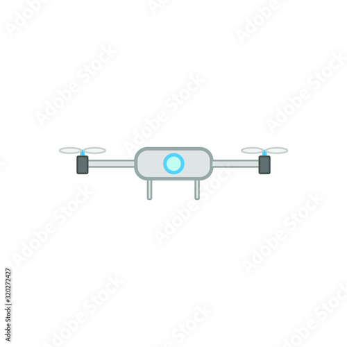 vector icon of flying drone with camera