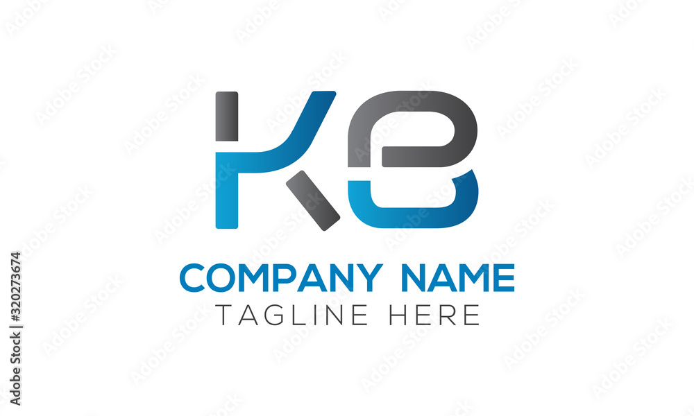 Initial Alphabet KB Logo Design vector Template. Linked Letter KB Logo Vector Initial Alphabet KB Logo Design vector Template. Linked Letter KB Logo Vector