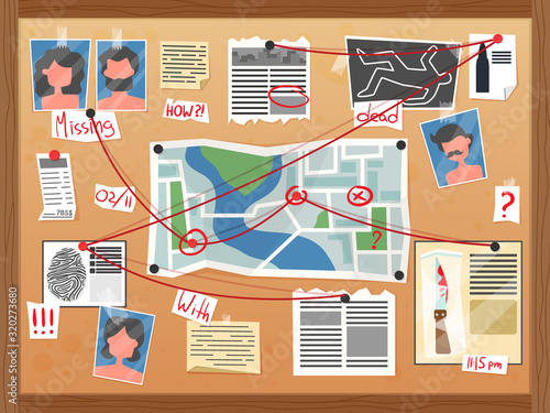 Crime Chart Board Composition