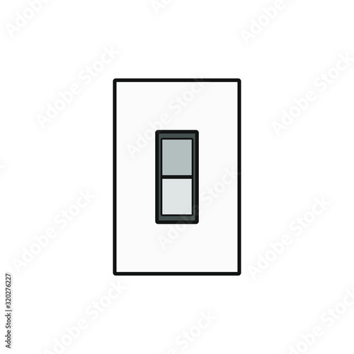 vector icon, switch off light