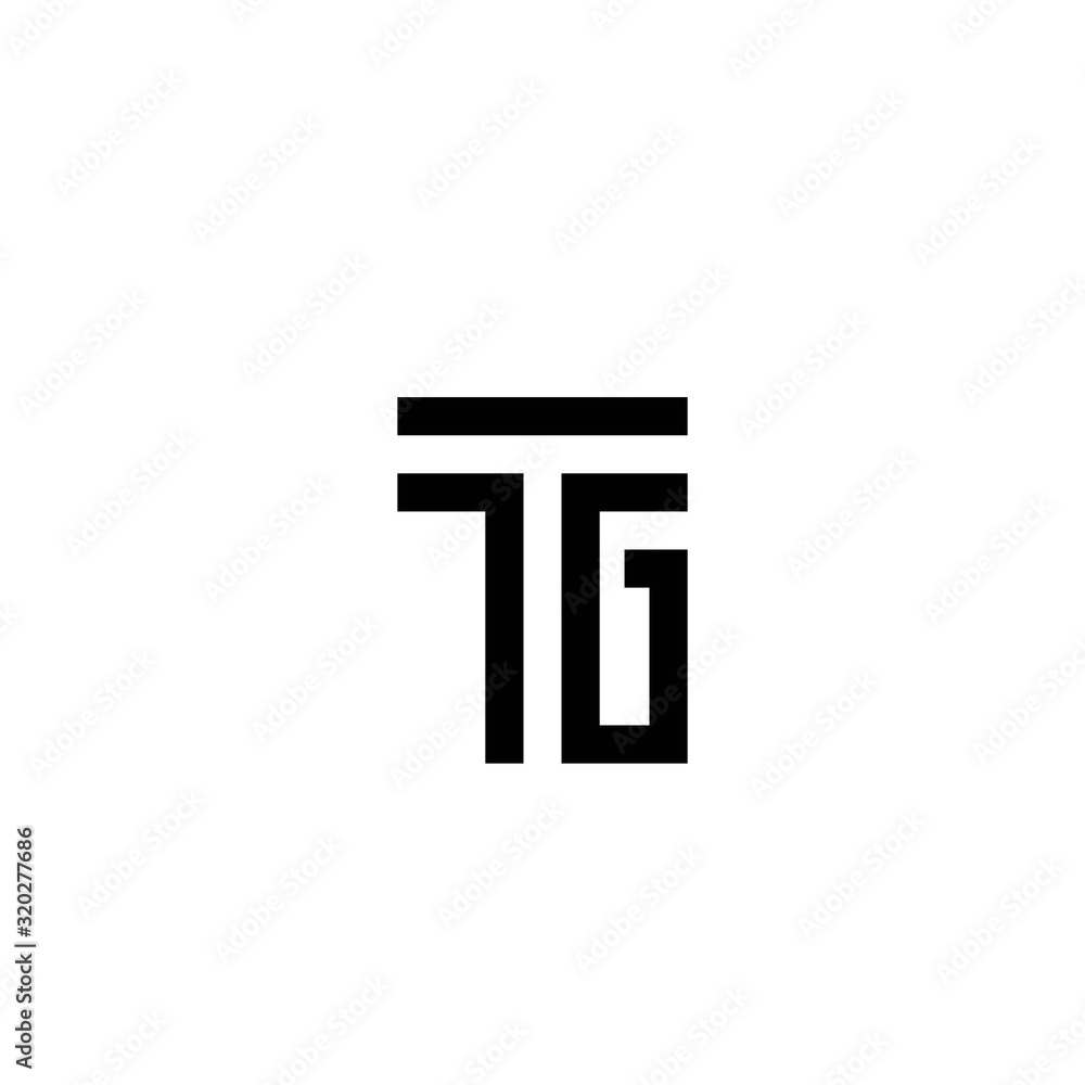 TCG letter logo icon vector