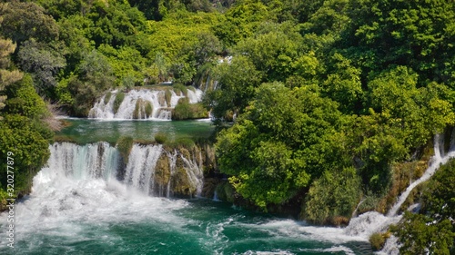 waterfall in deep forest krka