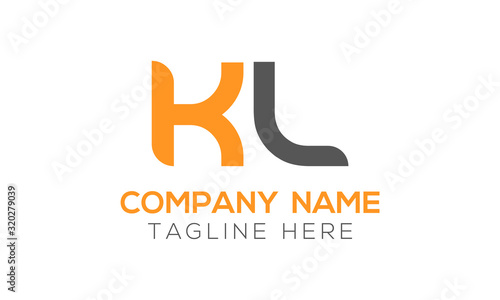 Initial Alphabet KL Logo Design vector Template. Linked Letter KL Logo Vector
