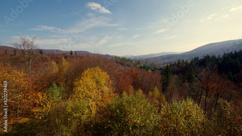 beautiful autumn in bieszczady