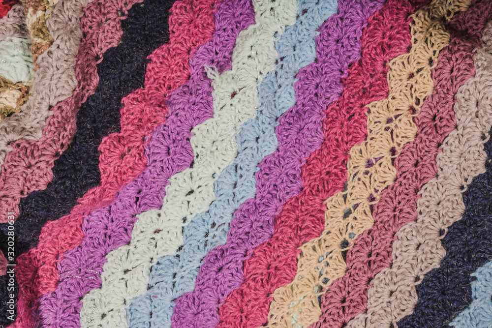 Obraz premium Knitted blanket