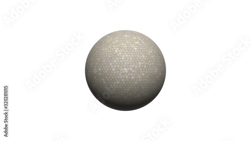 colorful Spherical ball isolated on white background