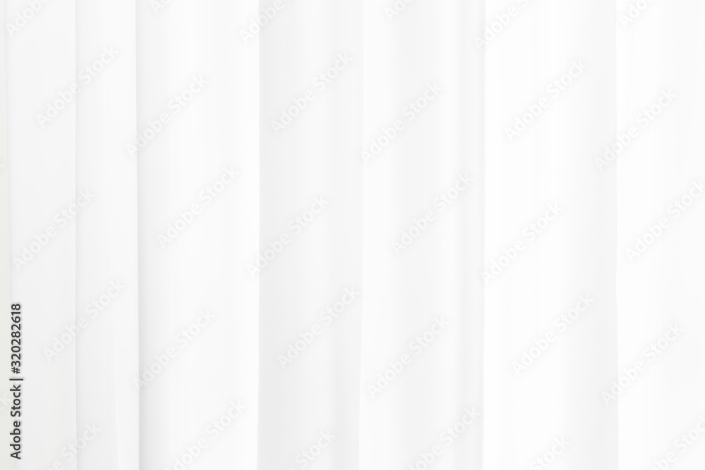 White soft fabric rippled curtain texture abstract  background