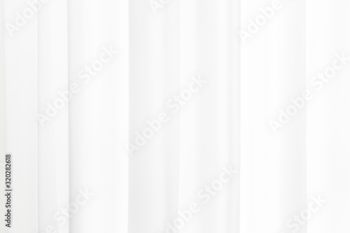 White soft fabric rippled curtain texture abstract background