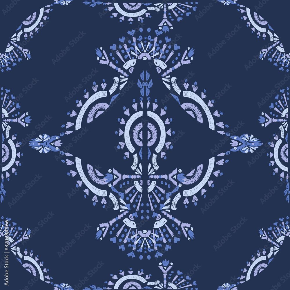 Square scarf ethnic ornate print silk.  Shawl ikat  embroidery autentic fabric ornament carpet