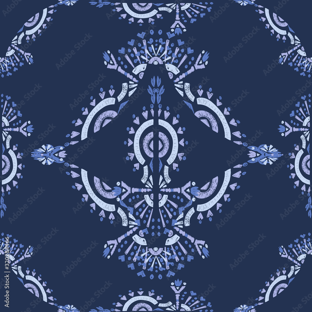 Square scarf ethnic ornate print silk. Shawl ikat embroidery autentic fabric ornament carpet Square scarf ethnic ornate print silk. Shawl ikat embroidery autentic fabric ornament carpet