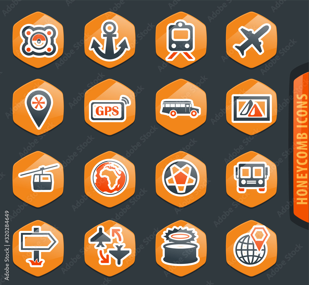 Fototapeta premium Travel icons set