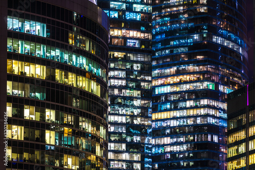 Office building at night