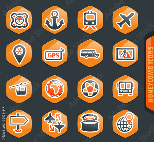 Travel icons set