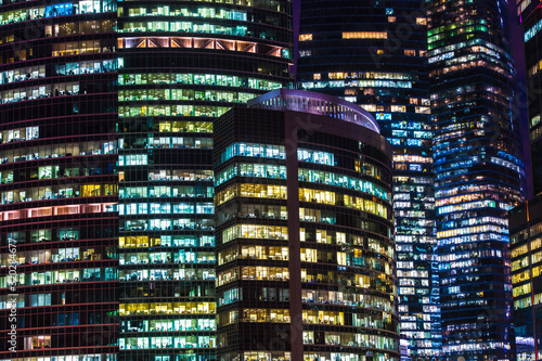 Office building at night
