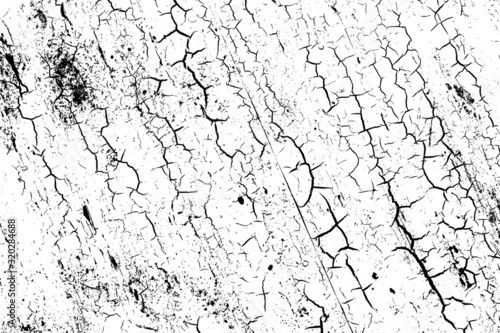 crack ground for abstract background on white background