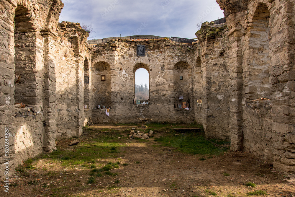 ruins of an old church in Bulgaria