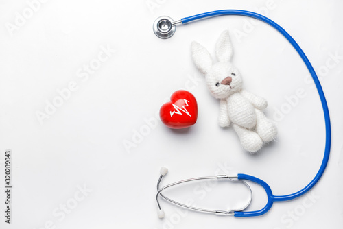 Stethoscope, heart and baby...