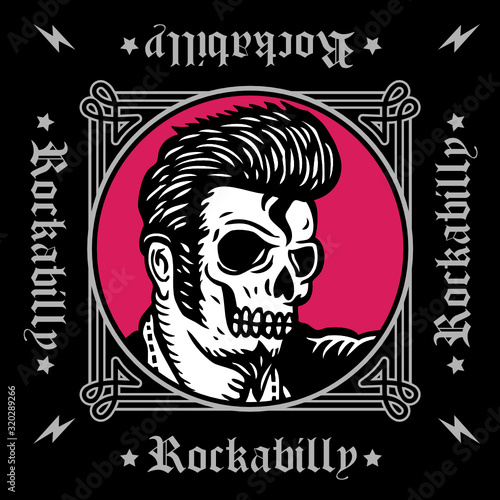 Skull Rockabilly