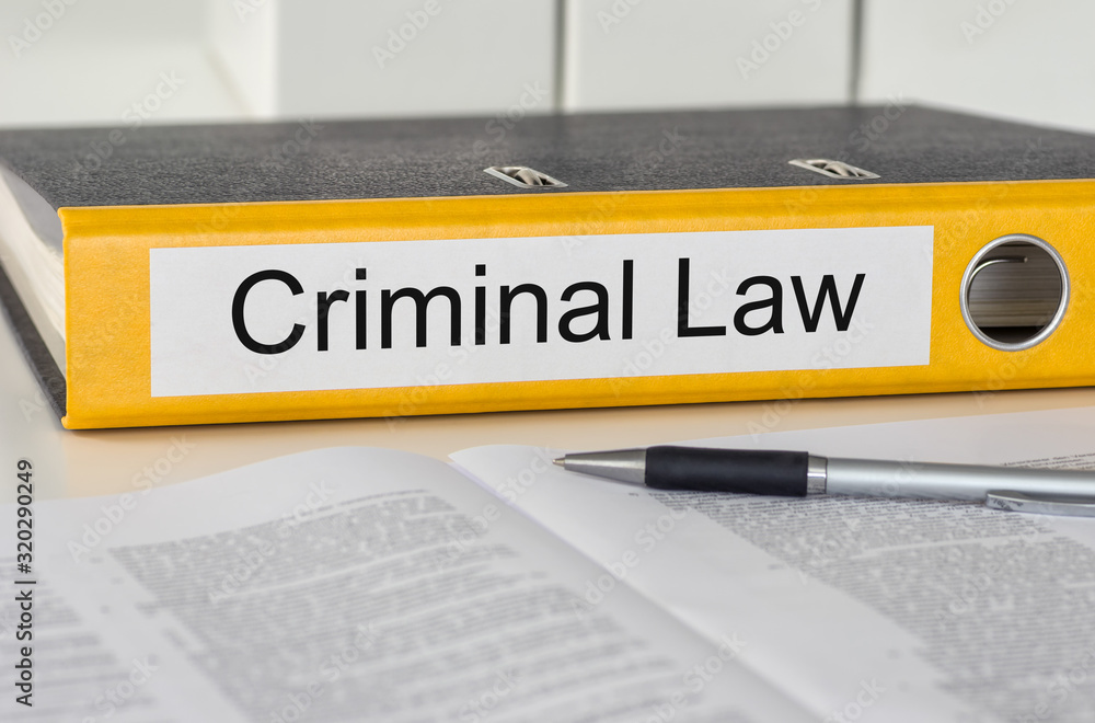 Folder with the label Criminal Law Folder with the label Criminal Law