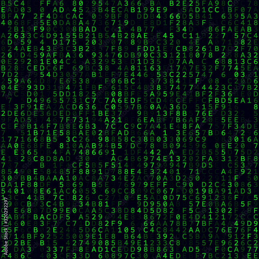 Futuristic tech background. Green filled hexadecimal background. Medium sized seamless pattern. Radiant vector illustration. Futuristic tech background. Green filled hexadecimal background. Medium sized seamless pattern. Radiant vector illustration.