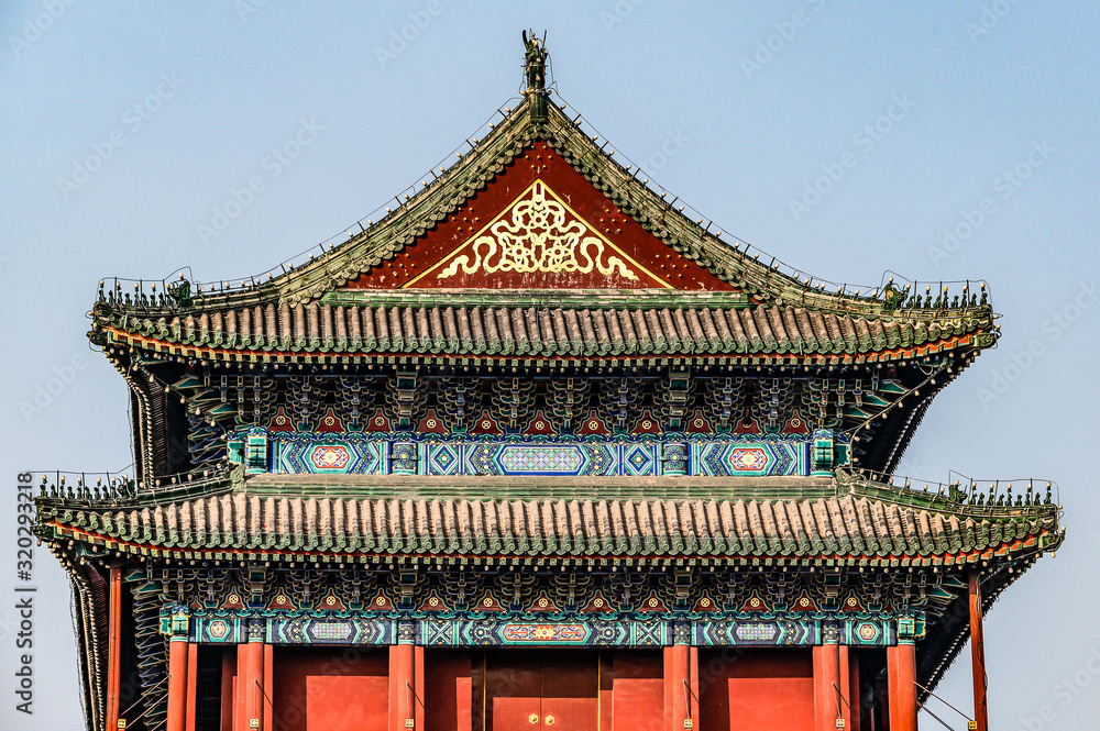 China, Beijing, Forbidden City Different design elements of the colorful buildings of the imperial palace China, Beijing, Forbidden City Different design elements of the colorful buildings of the imperial palace