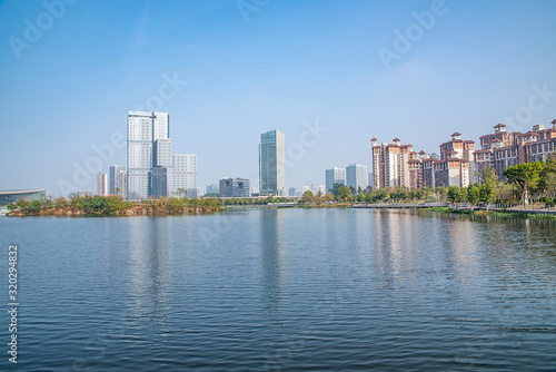 Cityscape of Nansha District  Guangzhou  China