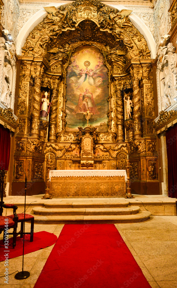 Innenansicht der Igreja de Santo Ildefons in Porto/Portugal