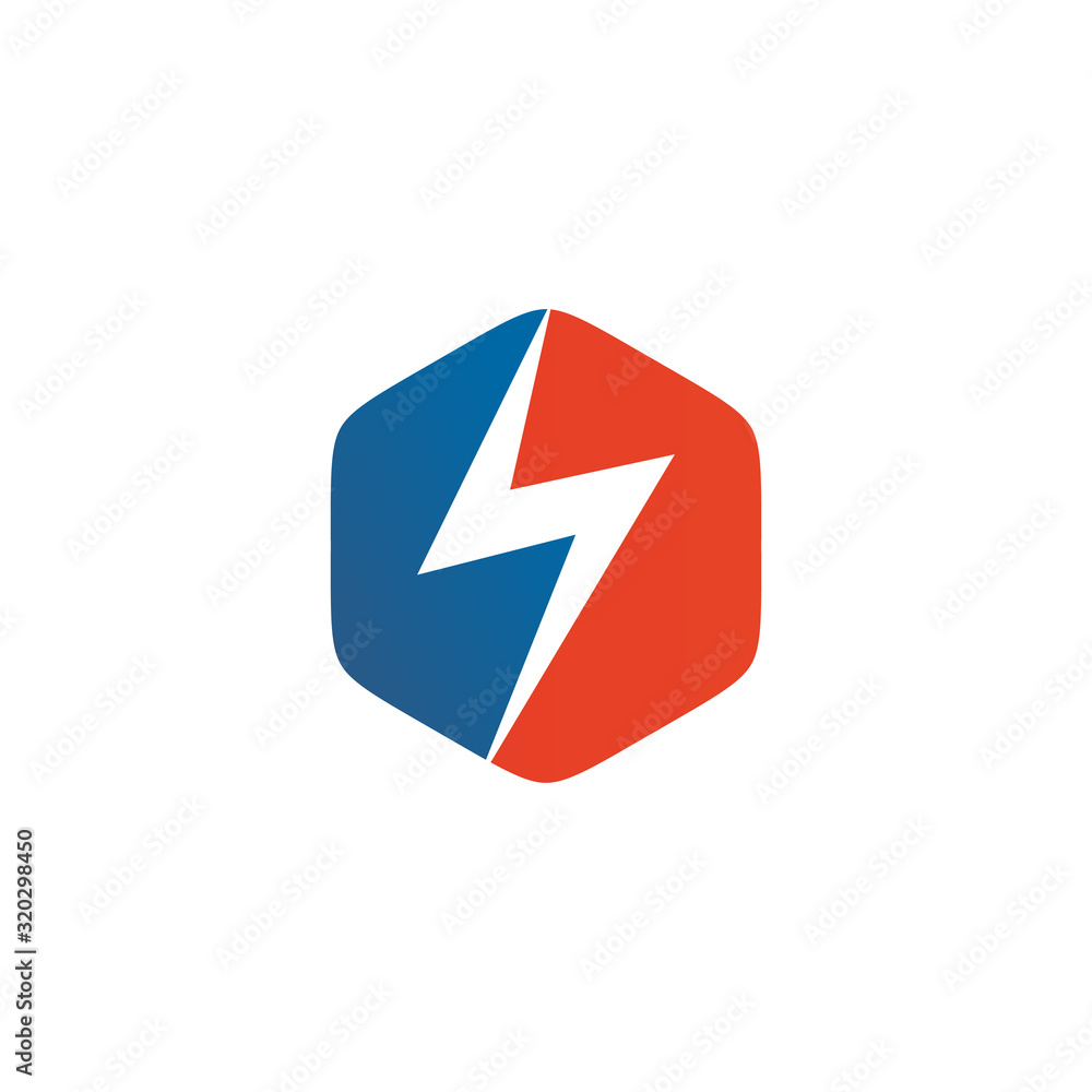 Emblem flash thunderbolt logo design vector template Emblem flash thunderbolt logo design vector template